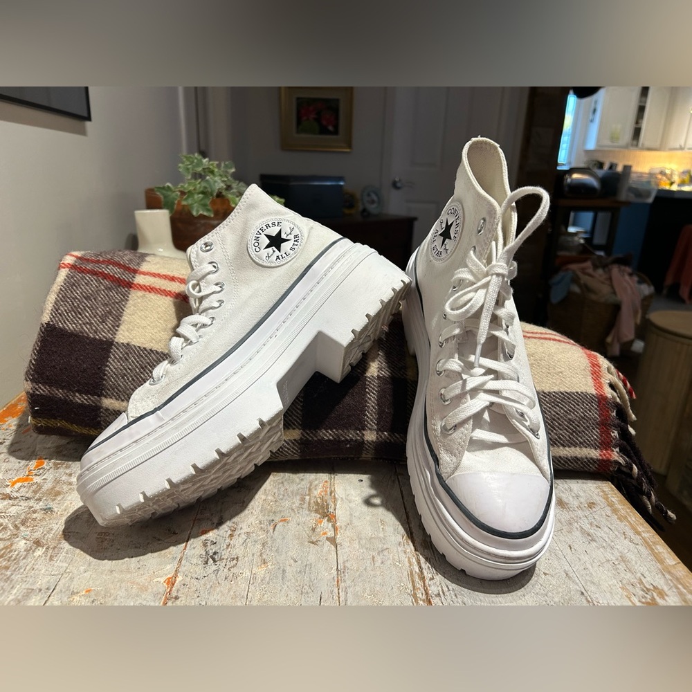 Converse Women's Platform White High-Top Sneakers